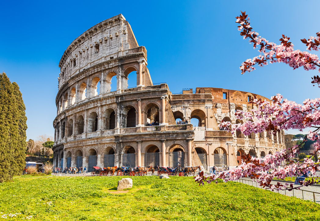 Colosseum at spring