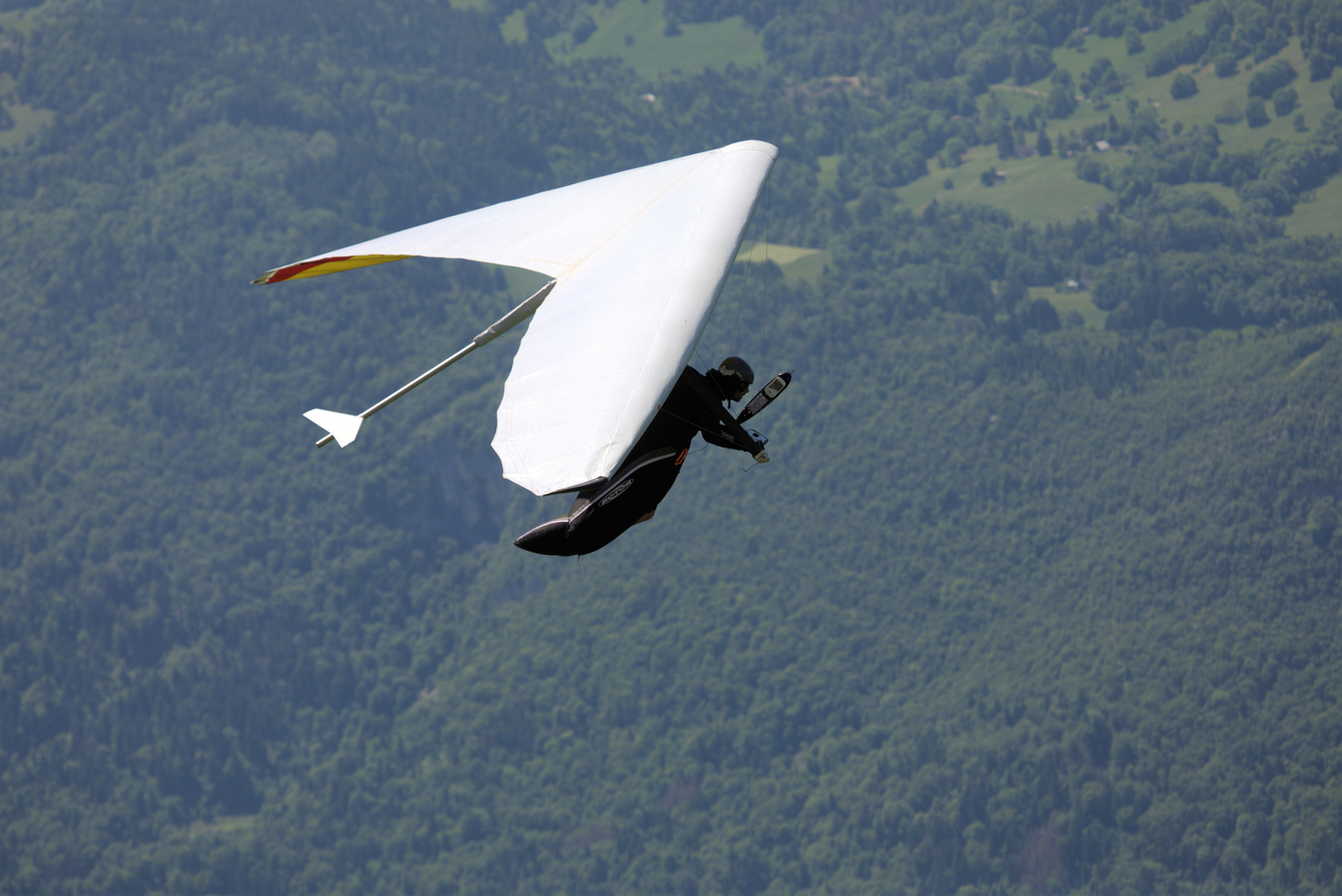 A Person Doing Hang Gliding